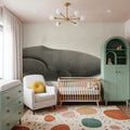 North Pacific Right Whale Mural Wallpaper - room preview 02