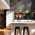 Wild Rose BW I Mural Wallpaper - room preview 02