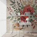 Festive Blooms VIII Mural Wallpaper - room preview 02