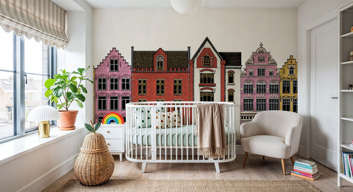 On Our Street Mural Wallpaper - room preview 02