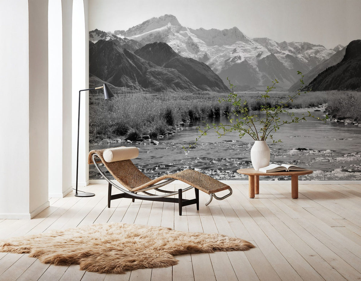 Mountain Stream Serenity Mural Wallpaper - room preview 02