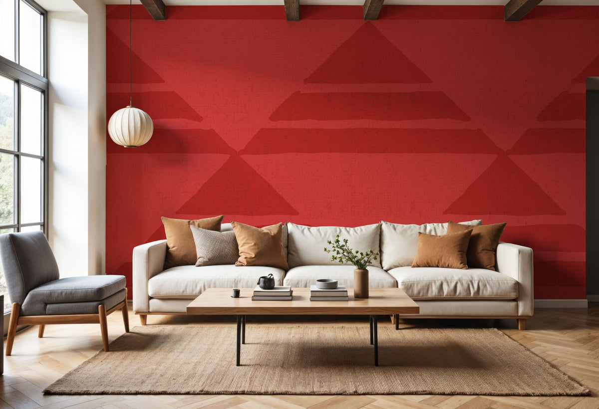 Seafood Ocean Red Mural Wallpaper - room preview 02