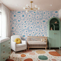 Hippie Flowers Mural Wallpaper - room preview 02