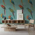 Parrot Paradise III Mural Wallpaper - room preview 02