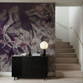Tulips Feast, Plum Mural Wallpaper - room preview 02
