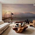 Misty Bridge Sunrise Mural Wallpaper - room preview 02