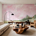 Pink Sky Mural Wallpaper - room preview 02