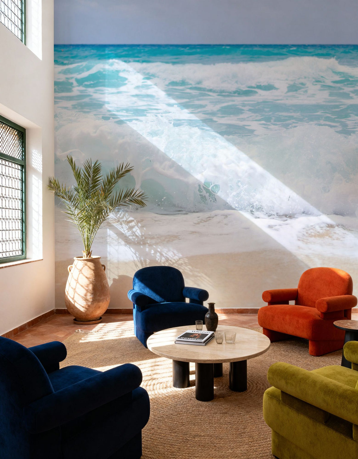Sandy Shore Mural Wallpaper - Light Tone - room preview 02