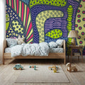 Trippy Forest Mural Wallpaper - room preview 02