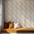 Pulse, Dusty Rose Mural Wallpaper - room preview 02