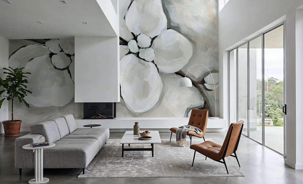 Heirloom Orchid Mural Wallpaper - room preview 02