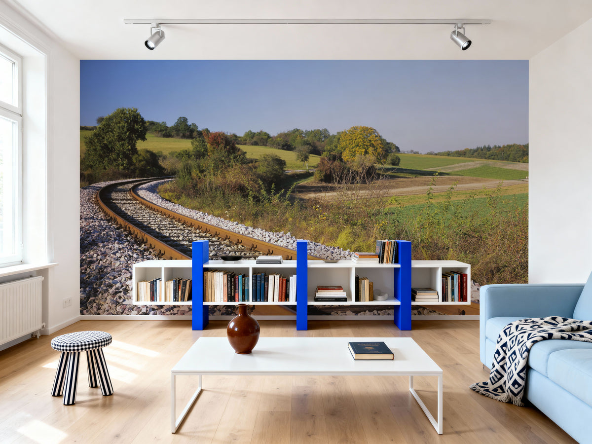 Countryside Tracks Mural Wallpaper - room preview 02