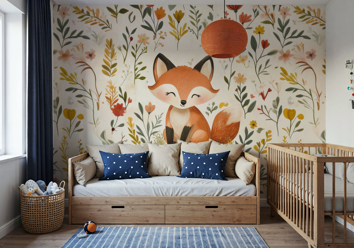 Pretty Fox Mural Wallpaper - room preview 02