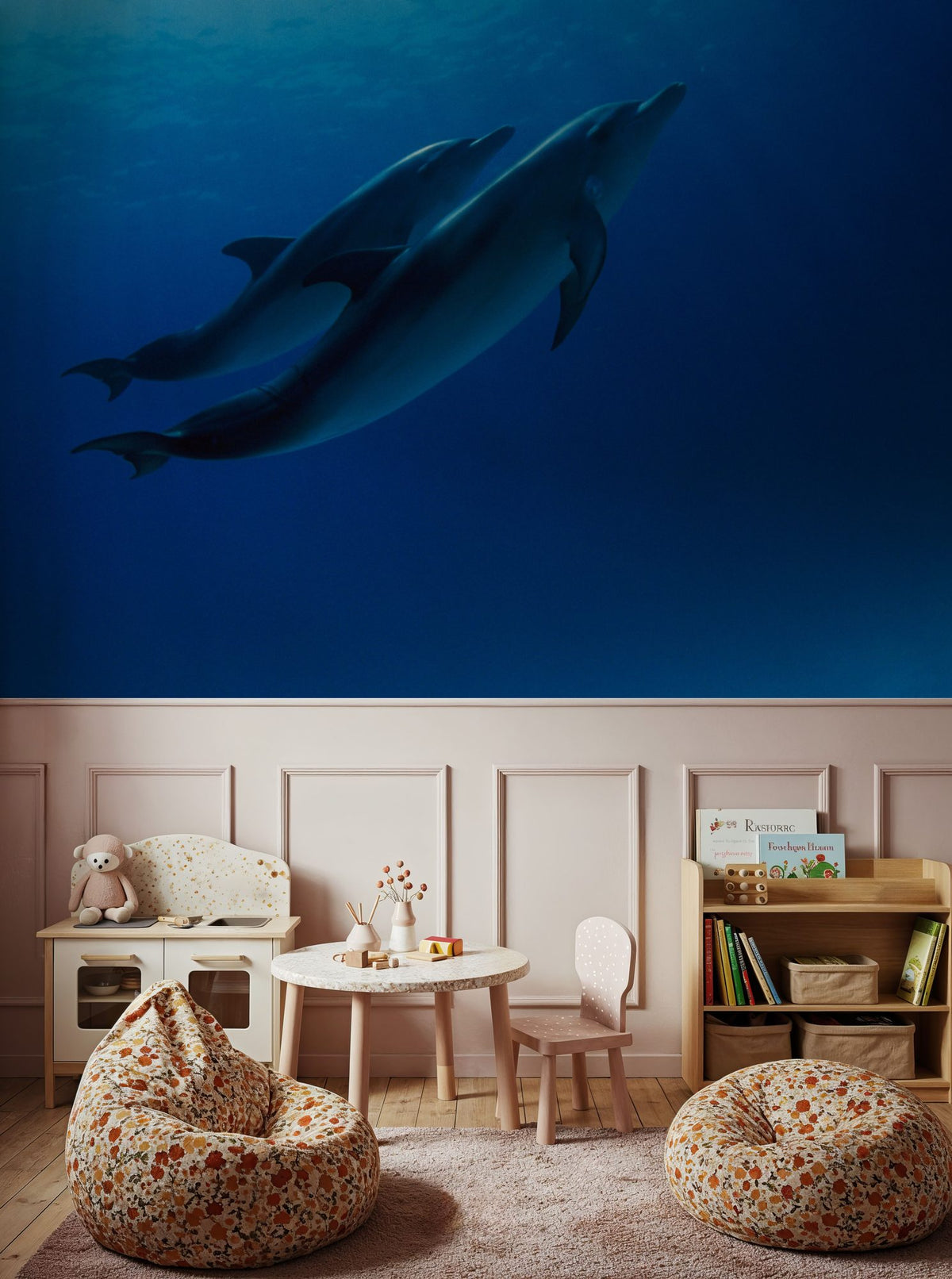 Ocean Harmony Mural Wallpaper - room preview 02