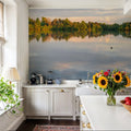 Lakeside Reflection Mural Wallpaper - room preview 02