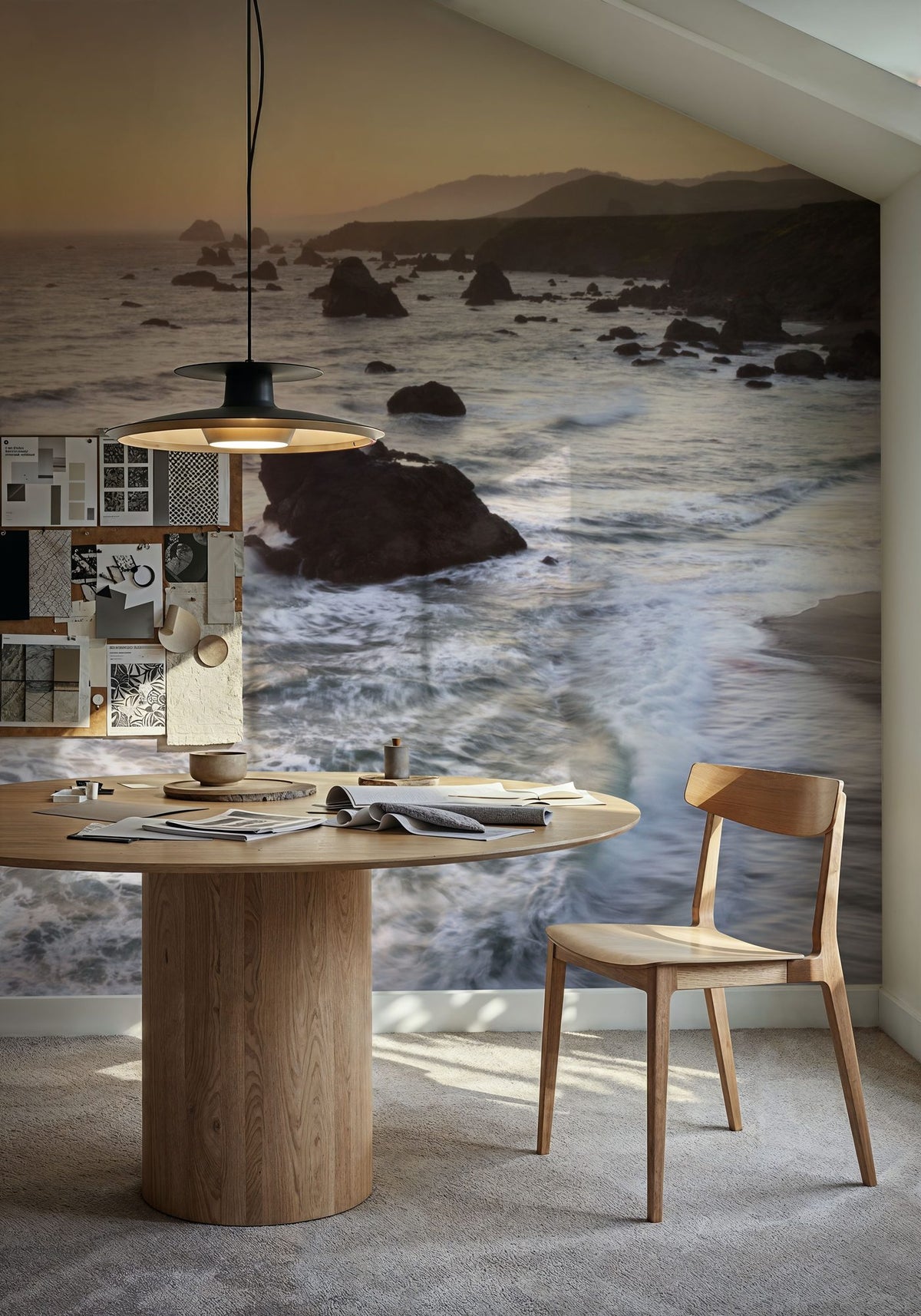 Sonoma Coast Sunset Mural Wallpaper - room preview 02
