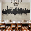 Las Vegas Nevada Skyline Concrete Mural Wallpaper - room preview 02