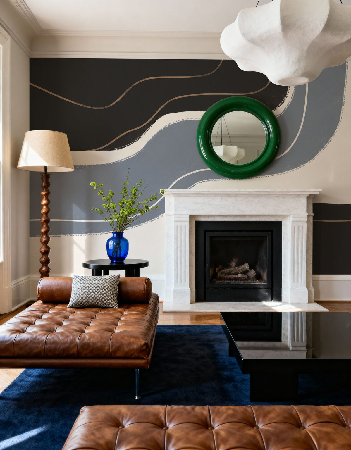 Waterfall Abstract I Mural Wallpaper - room preview 02