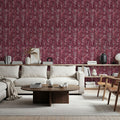 Samarkand Ferns, Rose Dust Mural Wallpaper - room preview 02