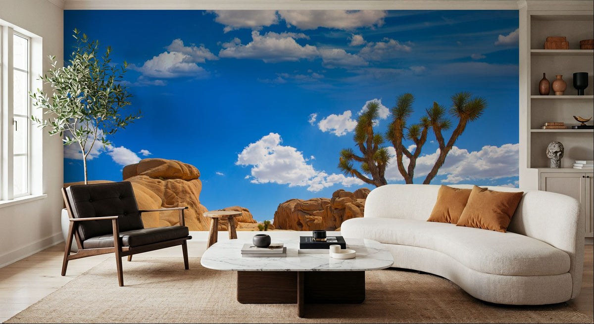 Joshua Tree Blue IV Mural Wallpaper - room preview 02