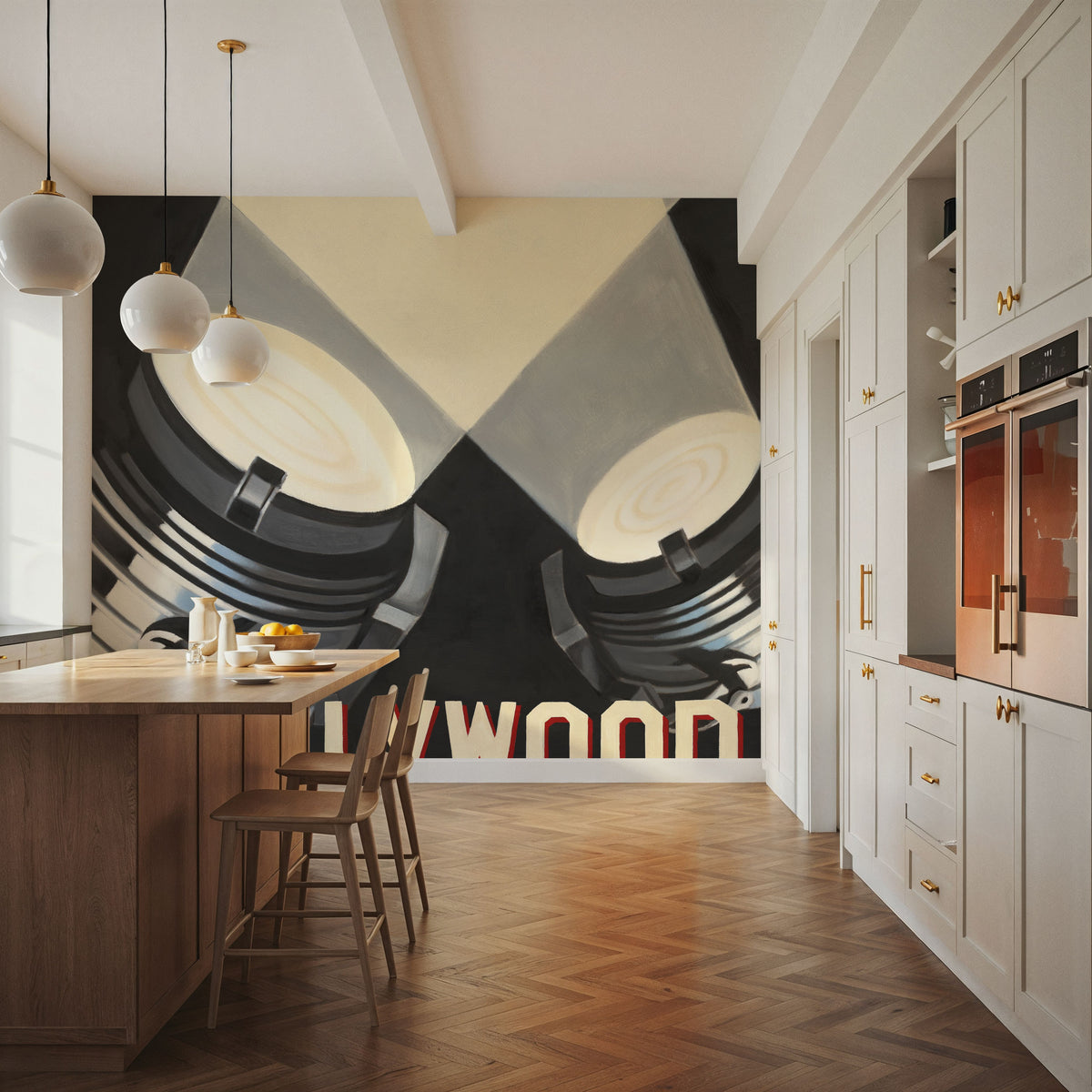Hollywood Mural Wallpaper - room preview 02