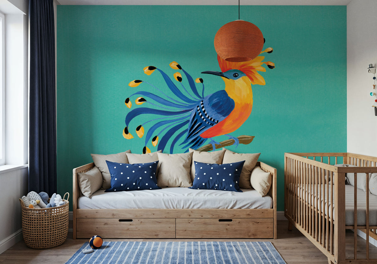 Birds of Paradise IV Mural Wallpaper - room preview 02
