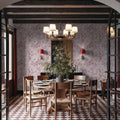 Peony Toile, Rose Mural Wallpaper - room preview 02