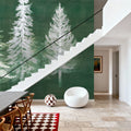 Wooded Winter Mural Wallpaper - room preview 02