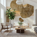 Metallic Texture Tall I Mural Wallpaper - room preview 02