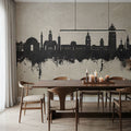 Darmstadt Skyline Concrete Mural Wallpaper - room preview 02