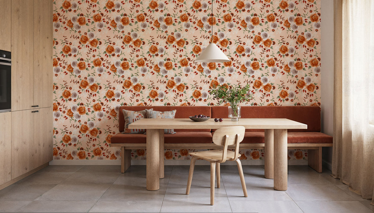 November Berries Mural Wallpaper - room preview 02