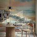Calm Tropical Beach Sunrise Mural Wallpaper - room preview 02
