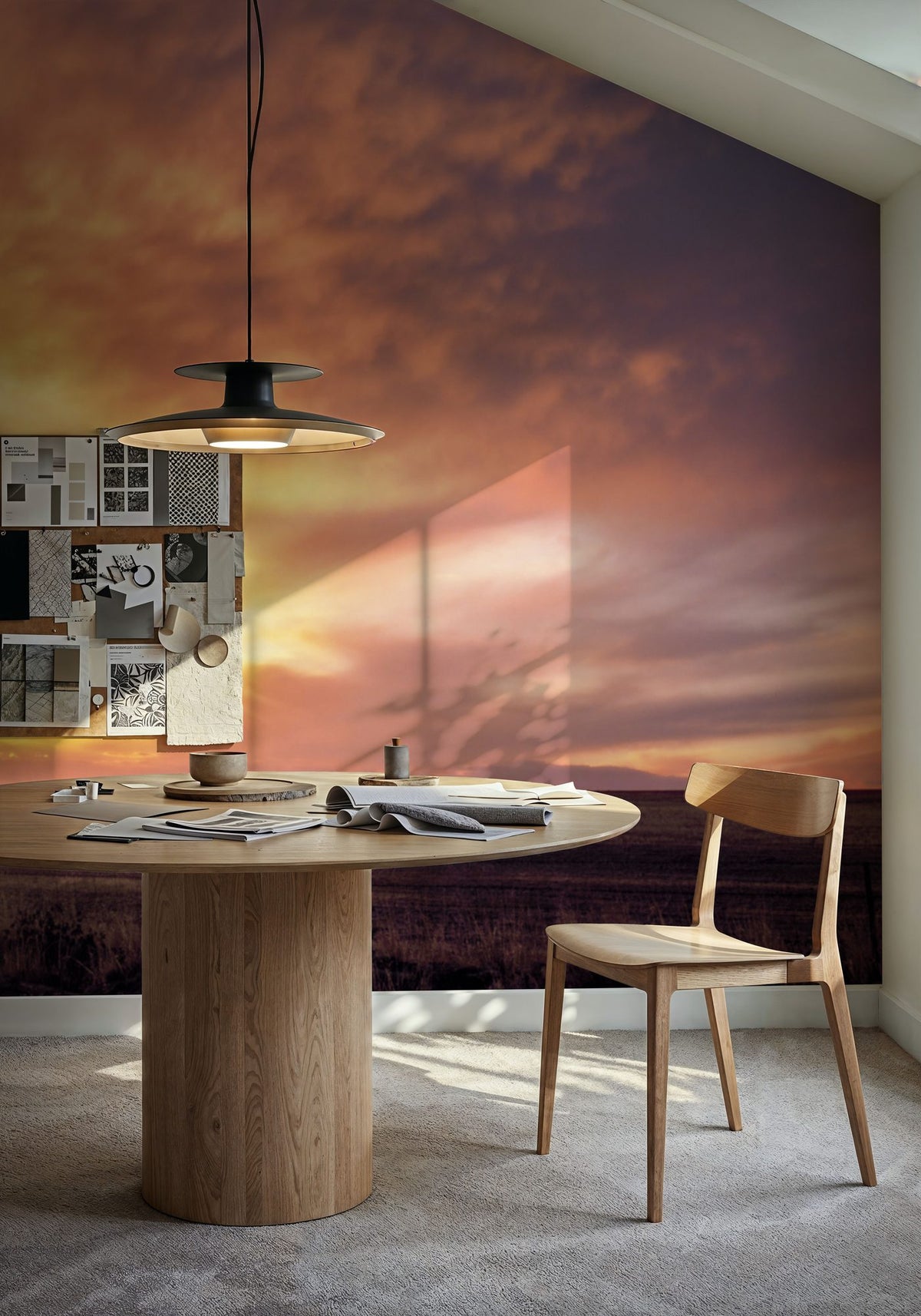 Sunset Solitude Mural Wallpaper - room preview 02