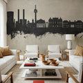 Galaţi Romania Skyline Concrete Mural Wallpaper - room preview 02