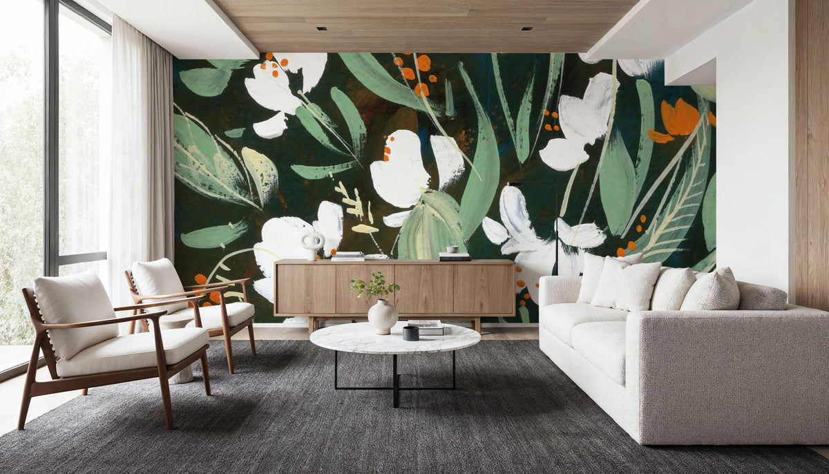 Evening Paperwhites Mural Wallpaper - room preview 02