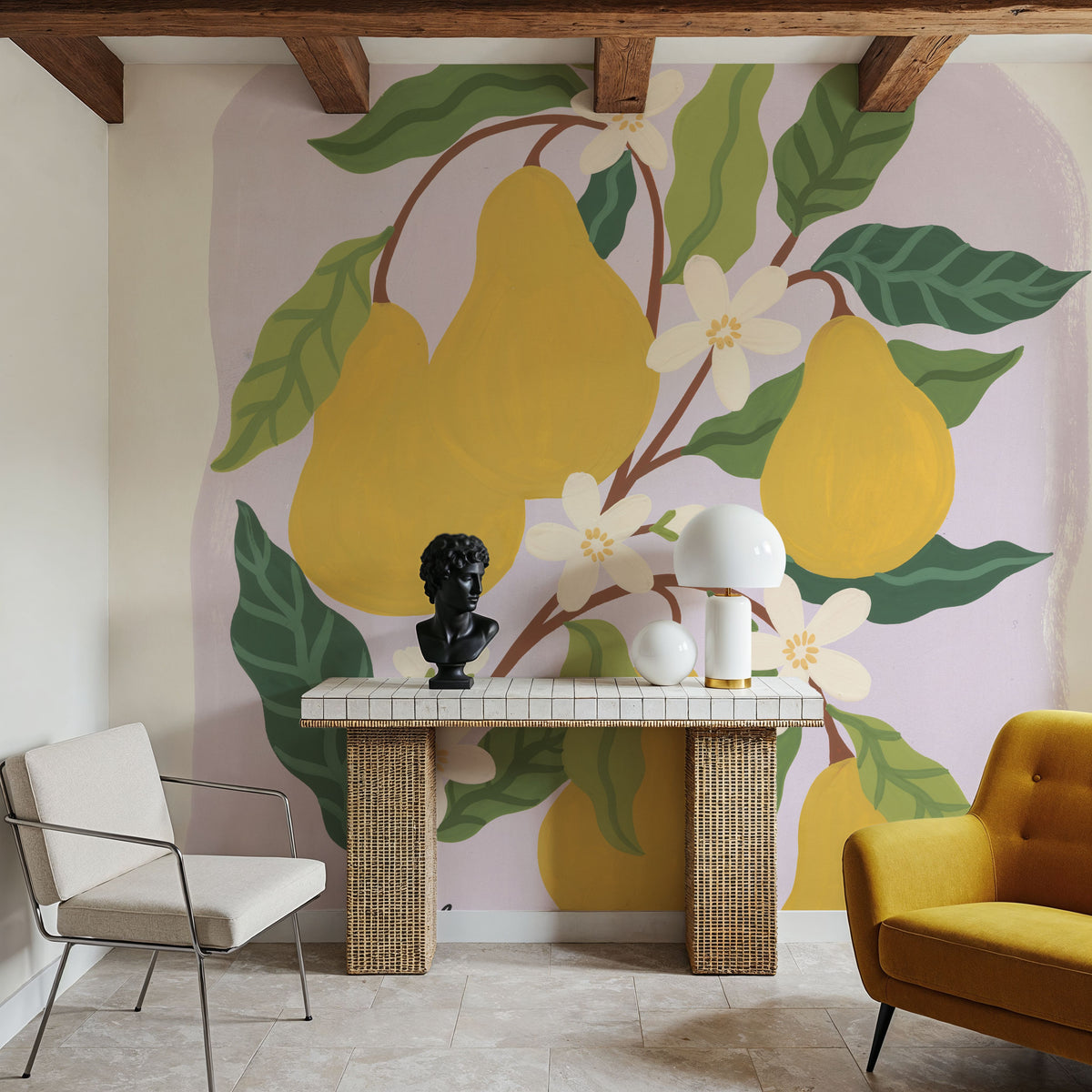 Marche Aux Fruits III Mural Wallpaper - room preview 02