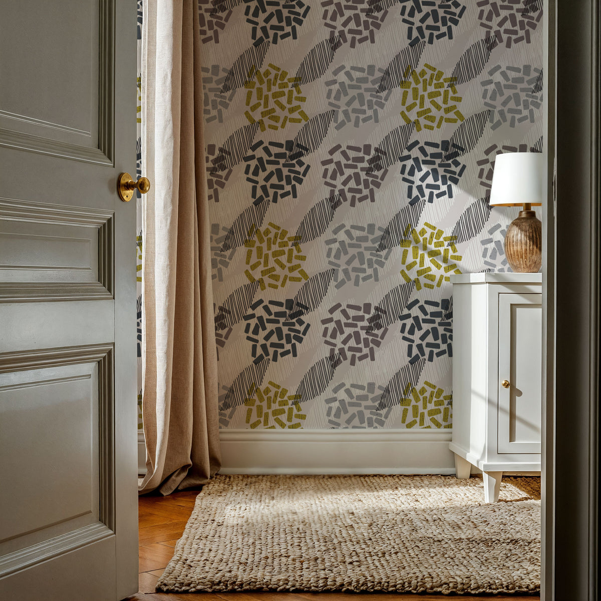 Happy Garden Abstract Mural Wallpaper - room preview 02