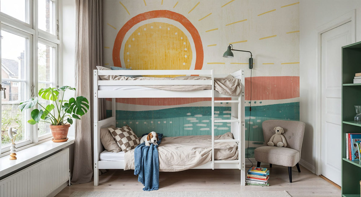 Sunrise Thoughts Mural Wallpaper - room preview 02