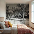 Palm Shadows Mural Wallpaper - room preview 02