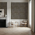 Mystical Stripes White Mural Wallpaper - room preview 02