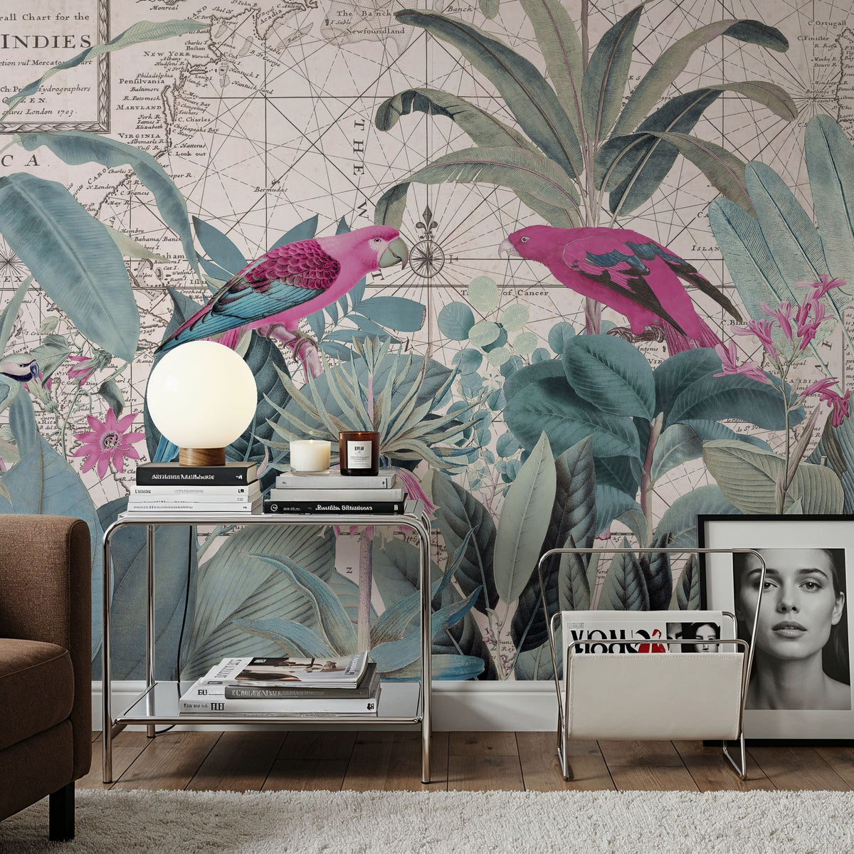 Exotic Wildlife VI-i Mural Wallpaper - room preview 02