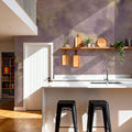 Painted Dreamy Clouds, Lilac Mural Wallpaper - room preview 02