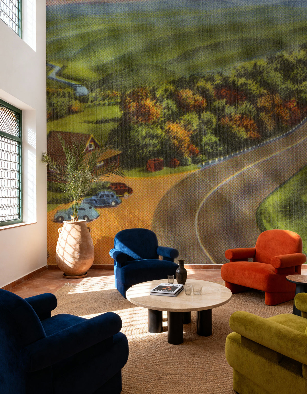 Deerfield River Valley Mural Wallpaper - room preview 02