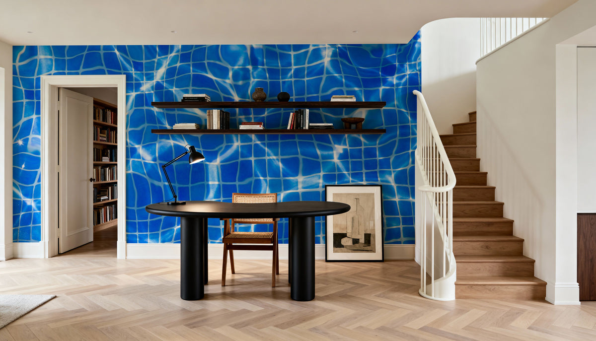 Pool Tiles Mural Wallpaper - room preview 02