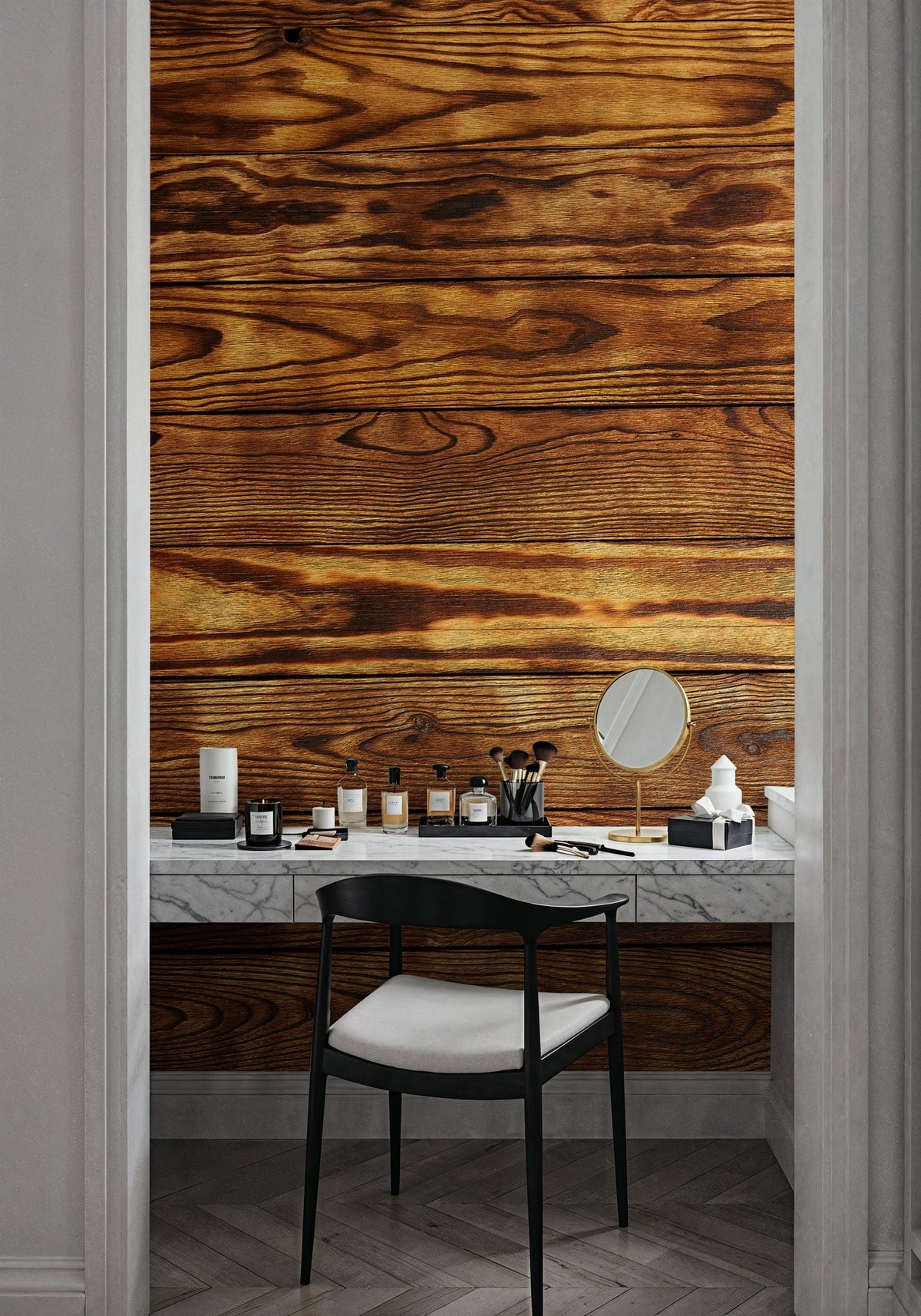 Golden Pine Mural Wallpaper - room preview 02