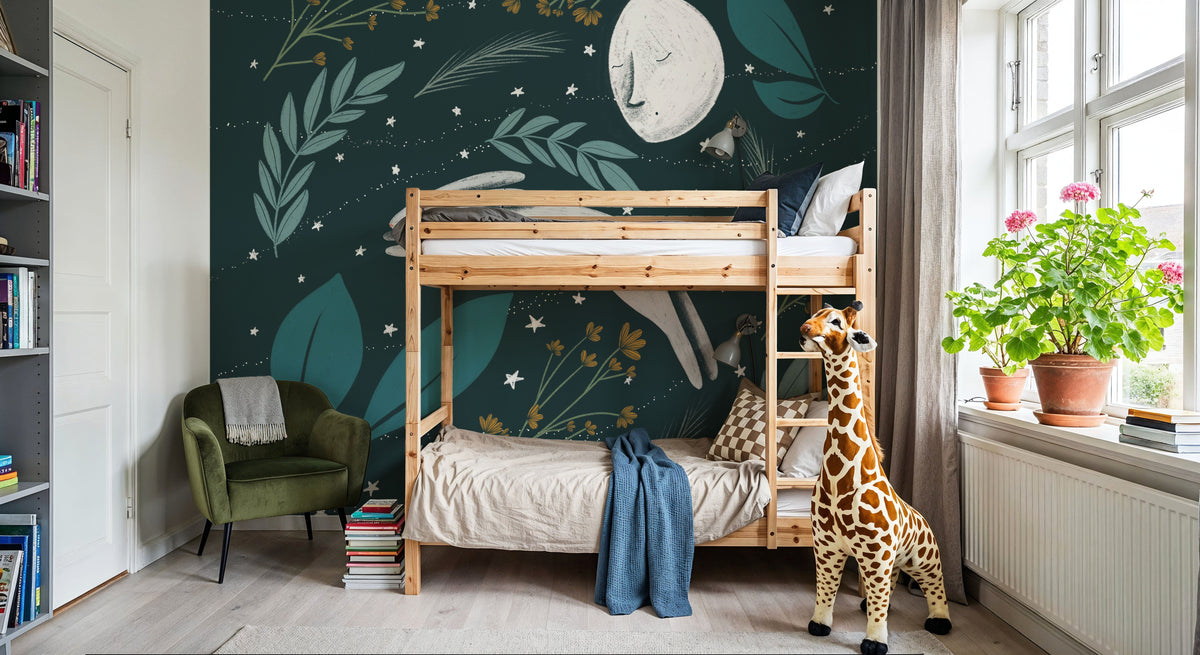 Sweet Dreams Bunny VI Mural Wallpaper - room preview 02