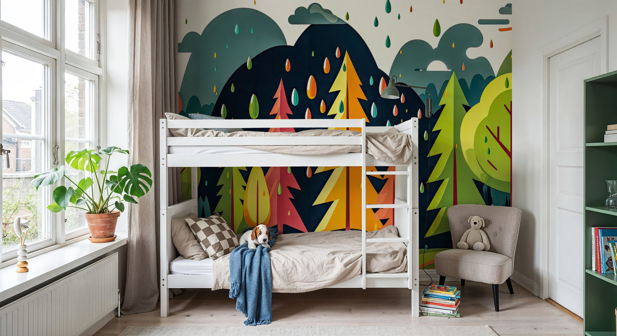 Fantasy Forest Fall Mural Wallpaper - room preview 02