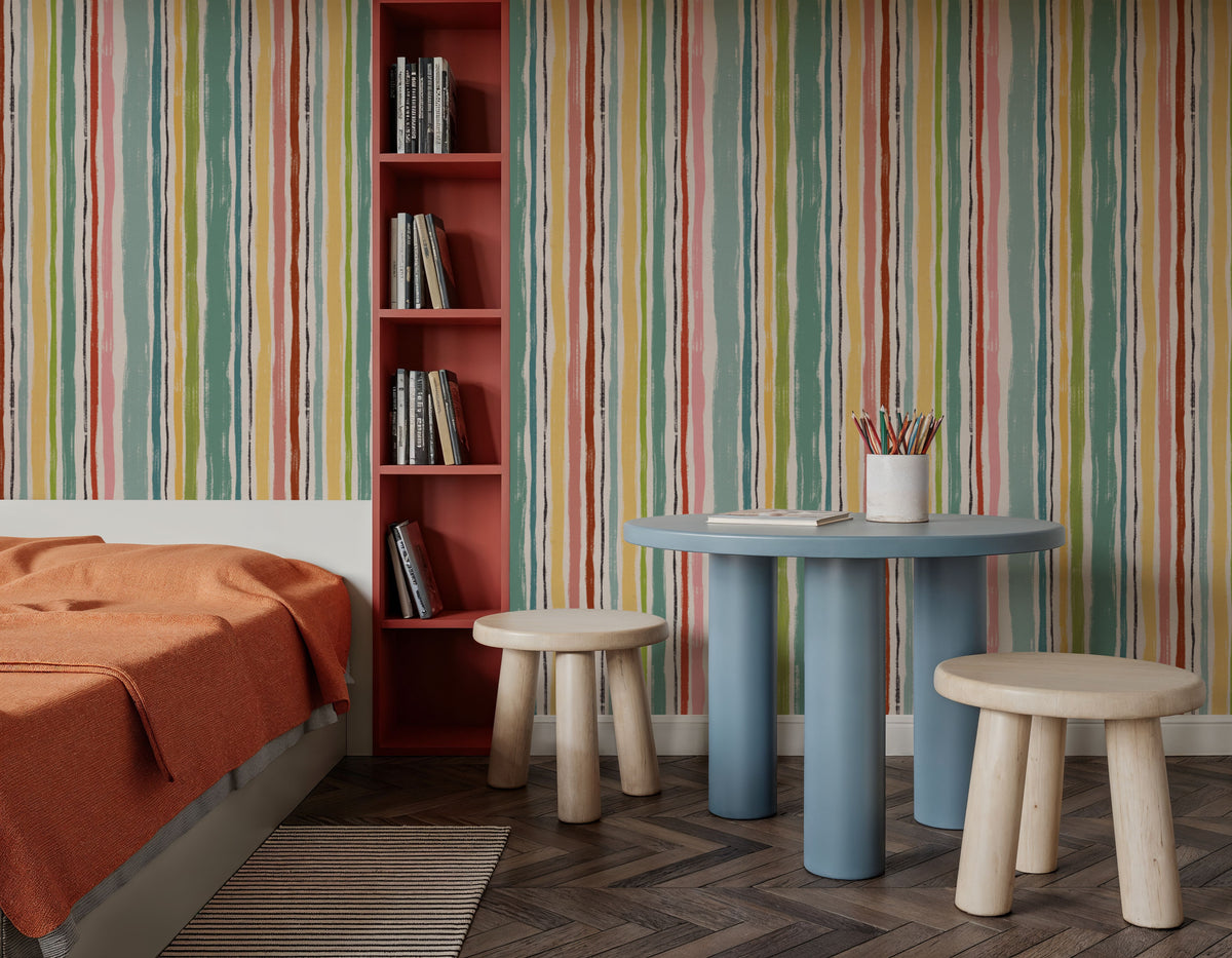 Welcoming Lines Mural Wallpaper - room preview 02