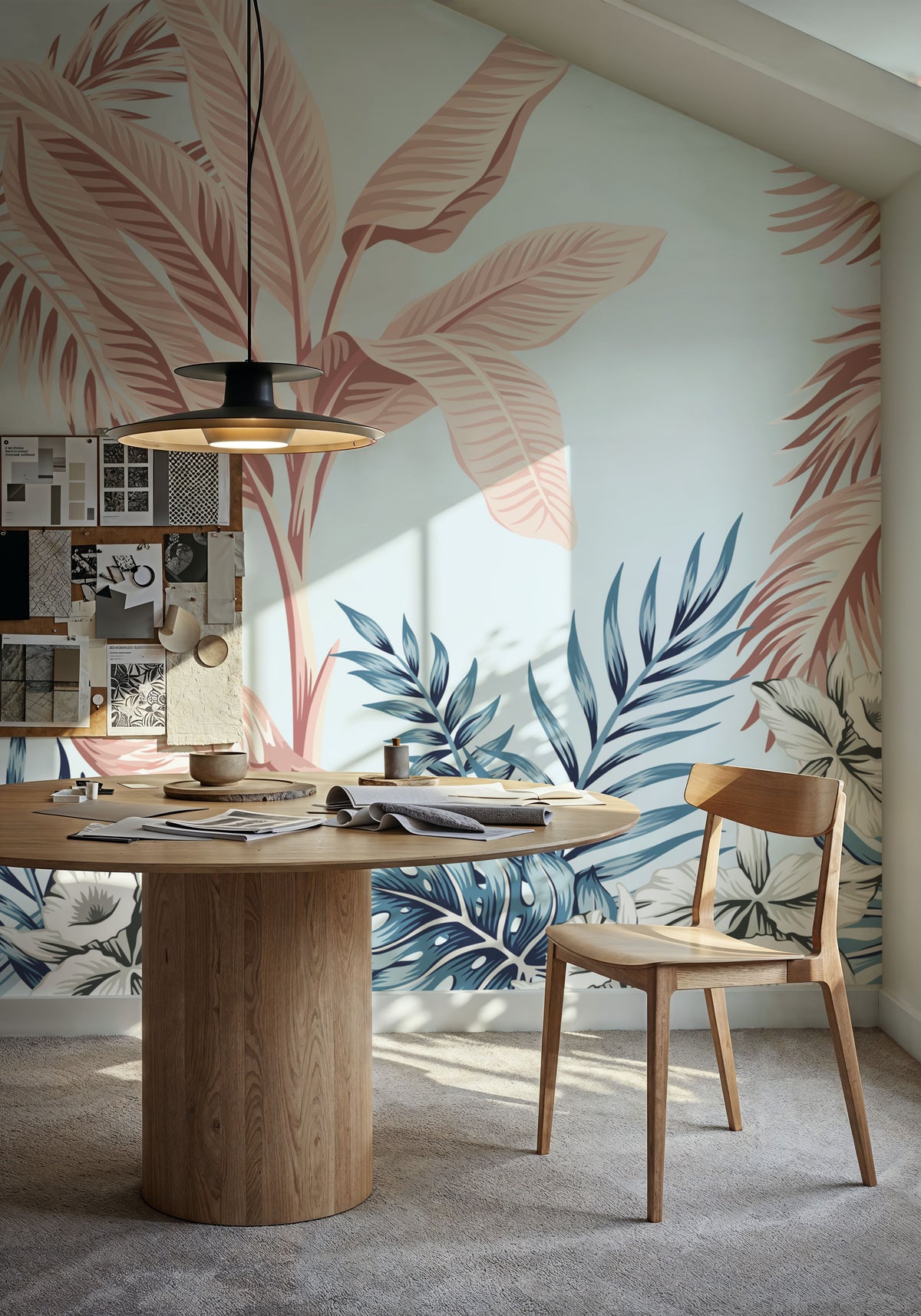 Stealth Flamingo Mural Wallpaper - room preview 02