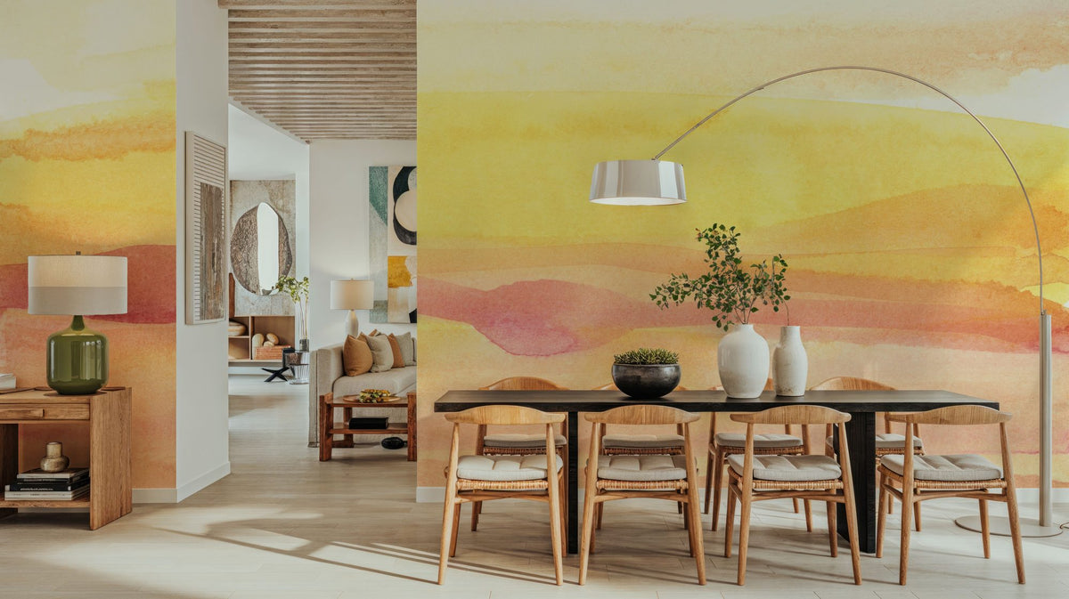 Pink Sunrise II Mural Wallpaper - room preview 02